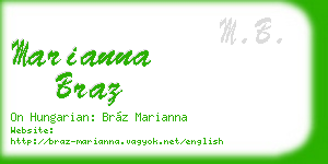 marianna braz business card