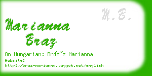 marianna braz business card